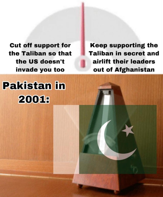 Pakistan really chose to play both sides in Afghanistan to always come out on top, and it actually worked